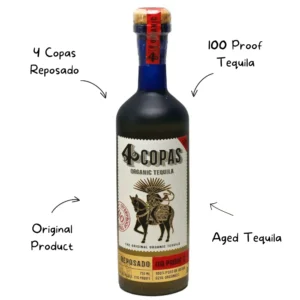 4 Copas Reposado 100 Proof Tequila